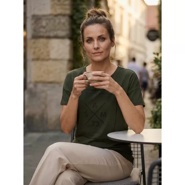  Tricou pentru femei cu mâneci scurte SAM 73 TANYA WT 826 ARMATĂ 