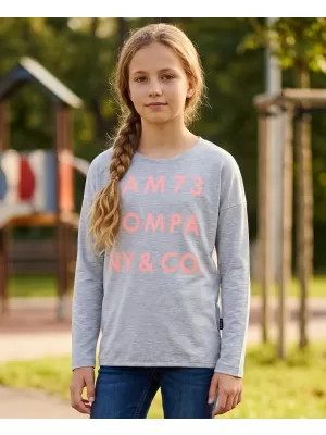 Tricou t -thirt cu mâneci lungi SAM 73 KAT GT 557 GRI DESCHIS