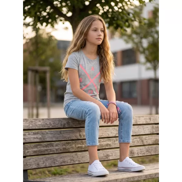  Tricou de fată cu mâneci scurte SAM 73 CAROLINE GT 554 GRI DESCHIS 