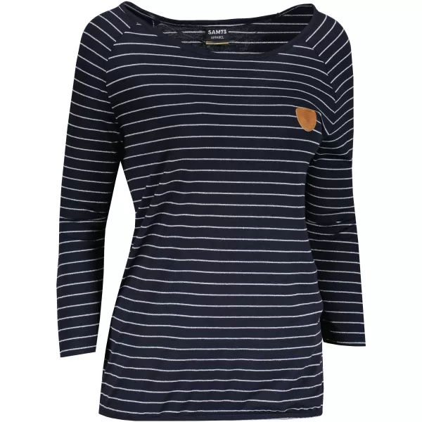  Tricou pentru femei cu mâneci lungi SAM 73 PAULA WT 836 ALBASTRU ÎNCHIS 