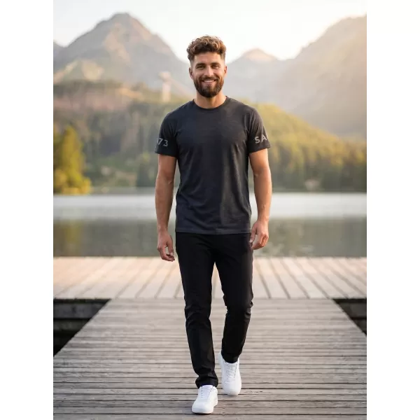  Tricou pentru bărbați cu mâneci scurte SAM 73 MATTHEW MT 779 NEGRU 