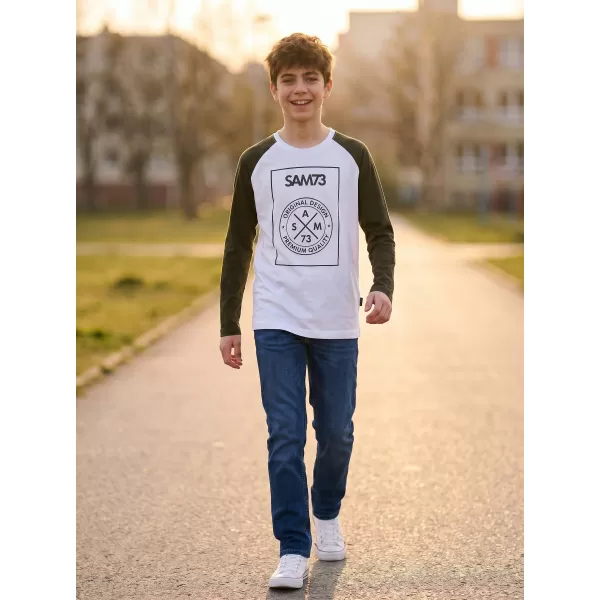  Băiat t -hirt cu mâneci lungi SAM 73 JACK BT 553 ALB 