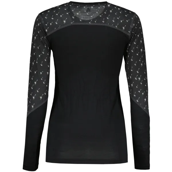  Bluză termică pentru femei SENSOR MERINO IMPRESS 19200025 NEAGRĂ/PATTERN 