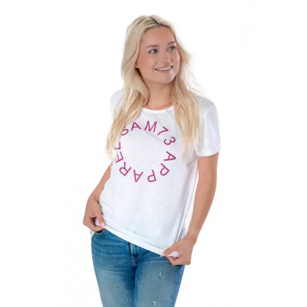  Tricou pentru femei cu mâneci scurte SAM 73 ARIAS WT 825 ALB 