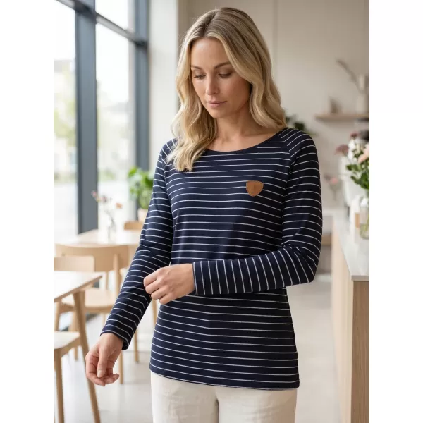 Tricou pentru femei cu mâneci lungi SAM 73 PAULA WT 836 ALBASTRU ÎNCHIS 