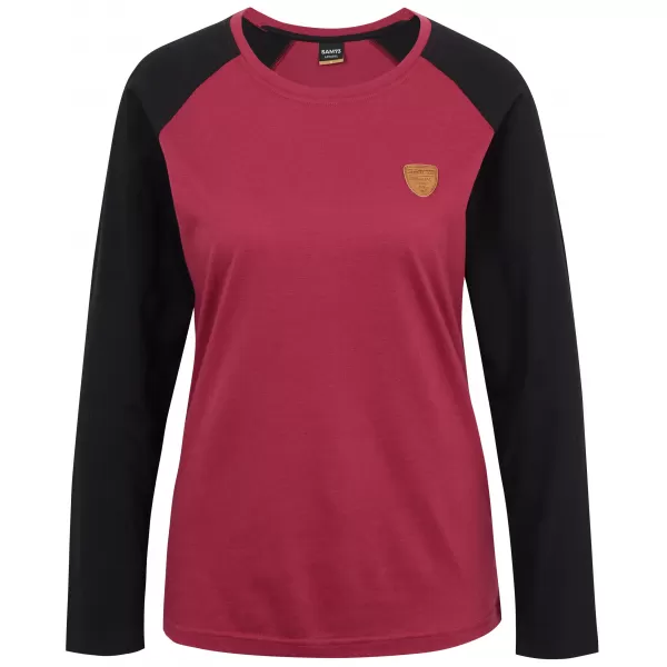  Tricou pentru femei cu mâneci lungi SAM 73 TIA WT 833 ROZ ÎNCHIS 