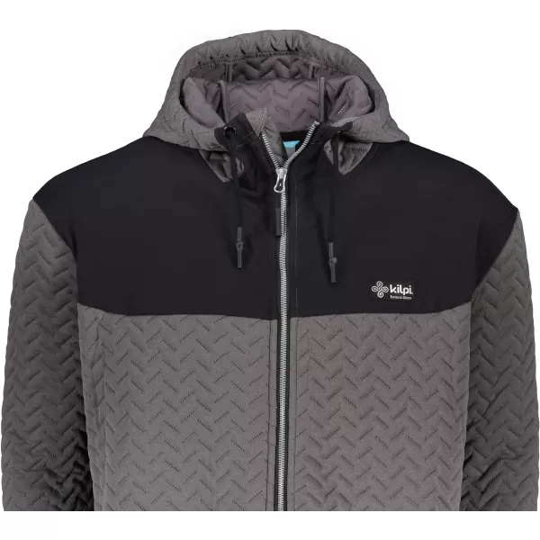  Hanorac pentru bărbați din fleece KILPI NEVIA-M QM0303KI GRI ÎNCHIS 