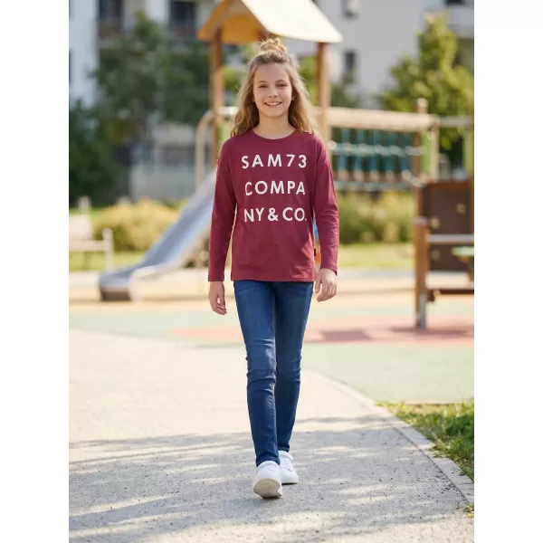  Tricou t -thirt cu mâneci lungi SAM 73 KAT GT 557 ROZ ÎNCHIS 