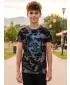 Băiat t -hirt cu mâneci scurte SAM 73 TOBY BT 549 NEGRU