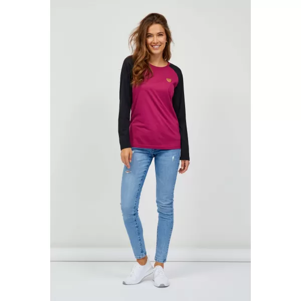  Tricou pentru femei cu mâneci lungi SAM 73 TIA WT 833 ROZ ÎNCHIS 