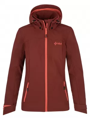 Jachetă softshell pentru femei KILPI RAVIA-W PL0035KI ROȘU ÎNCHIS