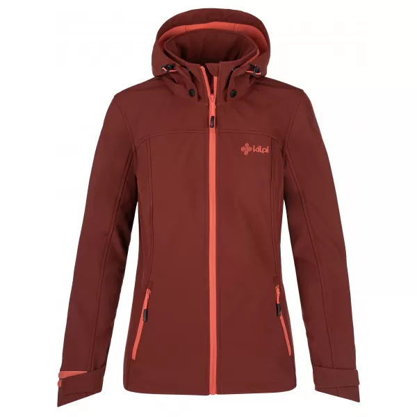 Jachetă softshell pentru femei KILPI RAVIA-W PL0035KI ROȘU ÎNCHIS 