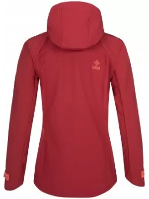 Jachetă softshell de damă KILPI RAVIA-W QL0001KI ROȘU ÎNCHIS