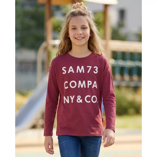  Tricou t -thirt cu mâneci lungi SAM 73 KAT GT 557 ROZ ÎNCHIS 