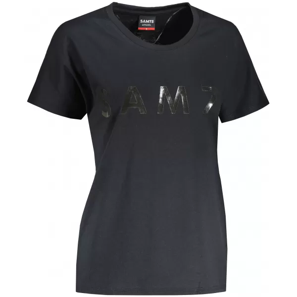  Tricou pentru femei cu mâneci scurte SAM 73 JOHANNA WT 835 NEGRU 
