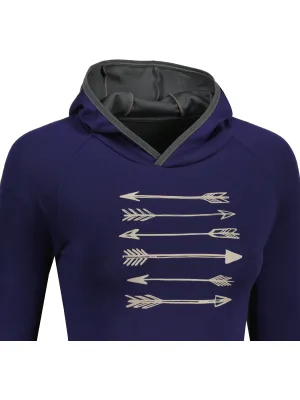 Hanorac de damă SENSOR MERINO UPPER ARROWS 21200041 DEEP BLUE