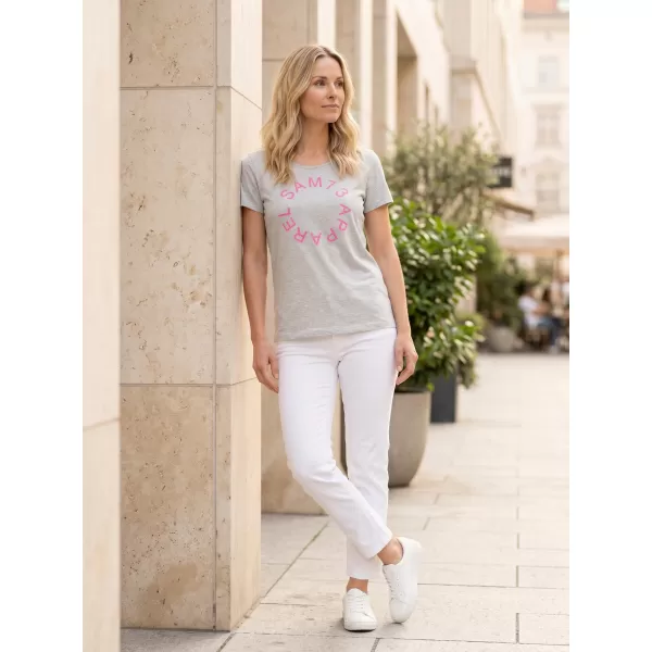  Tricou pentru femei cu mâneci scurte SAM 73 ARIAS WT 825 GRI DESCHIS 