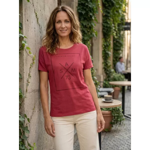  Tricou pentru femei cu mâneci scurte SAM 73 TANYA WT 826 ROZ ÎNCHIS 