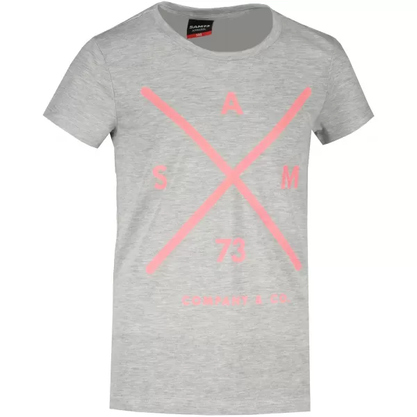  Tricou de fată cu mâneci scurte SAM 73 CAROLINE GT 554 GRI DESCHIS 