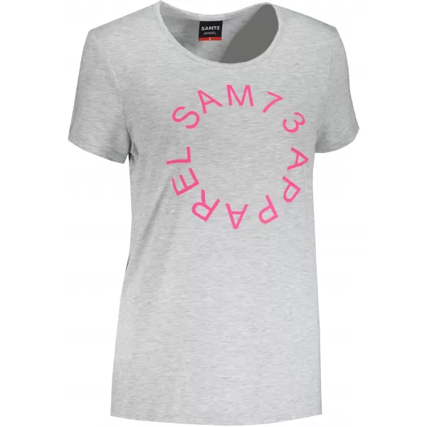  Tricou pentru femei cu mâneci scurte SAM 73 ARIAS WT 825 GRI DESCHIS 