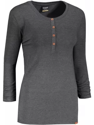 Tricou pentru femei cu mâneci lungi SAM 73 ADRIANNE WT 829 NEGRU