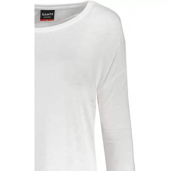  Tricou pentru femei cu mâneci lungi SAM 73 VIRGINIA WT 832 ALB 