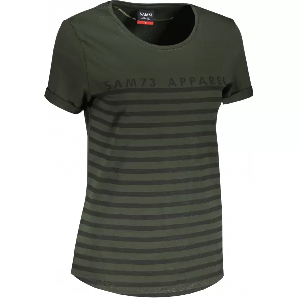  Tricou pentru femei cu mâneci scurte SAM 73 LANE WT 834 ARMATĂ 