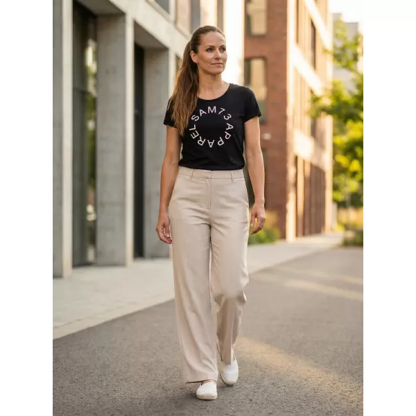  Tricou pentru femei cu mâneci scurte SAM 73 ARIAS WT 825 NEGRU 