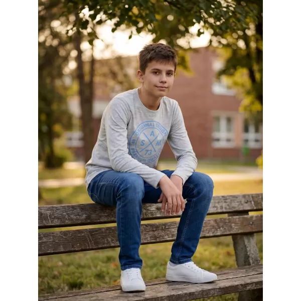  Băiat t -hirt cu mâneci lungi SAM 73 SASHA BT 552 GRI DESCHIS 