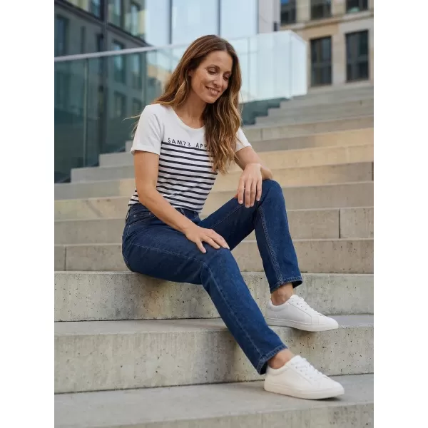  Tricou pentru femei cu mâneci scurte SAM 73 LANE WT 834 ALB 