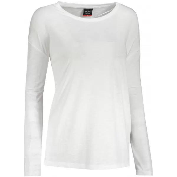  Tricou pentru femei cu mâneci lungi SAM 73 VIRGINIA WT 832 ALB 