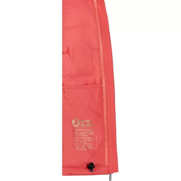  Vesta de iarna dama NORDBLANC PLAINNESS NBWJL7536 CORAL ROȘU 