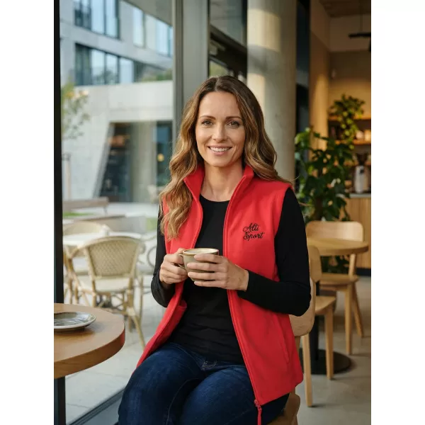  Vesta de dama fleece ALTISPORT ALW056518 ROȘU 