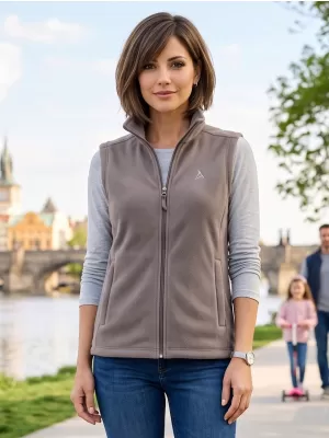 Vesta de dama fleece ALTISPORT ALW002518 GRI OȚEL