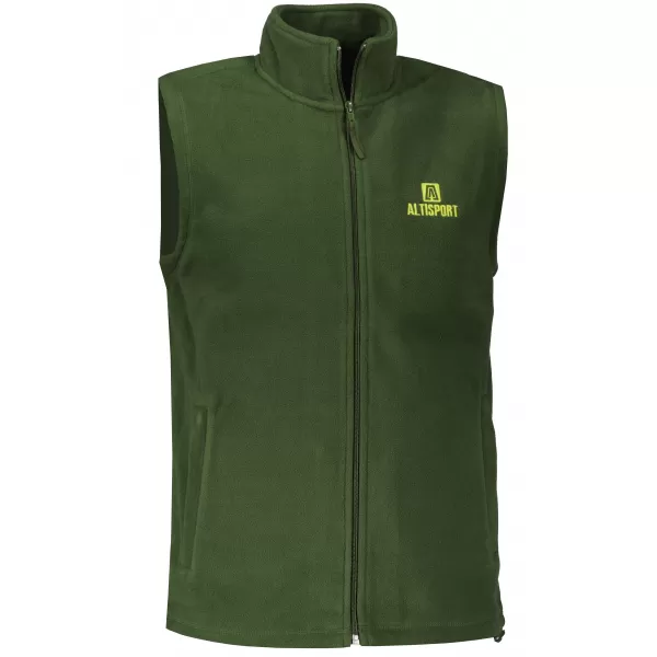  Vestă din lână pentru bărbați ALTISPORT ALM006518 STICLA VERDE 