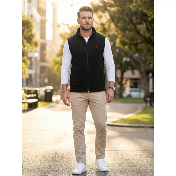  Vestă din lână pentru bărbați ALTISPORT ALM002518 NEGRU ȘI ROȘU 