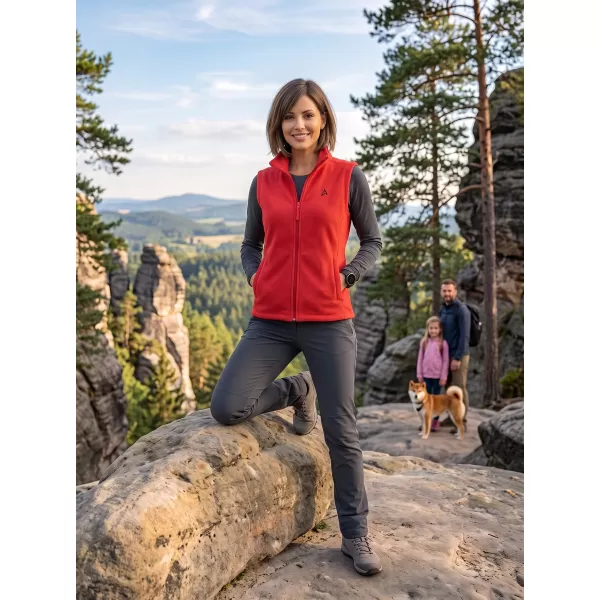  Vesta de dama fleece ALTISPORT ALW002518 ROȘU 