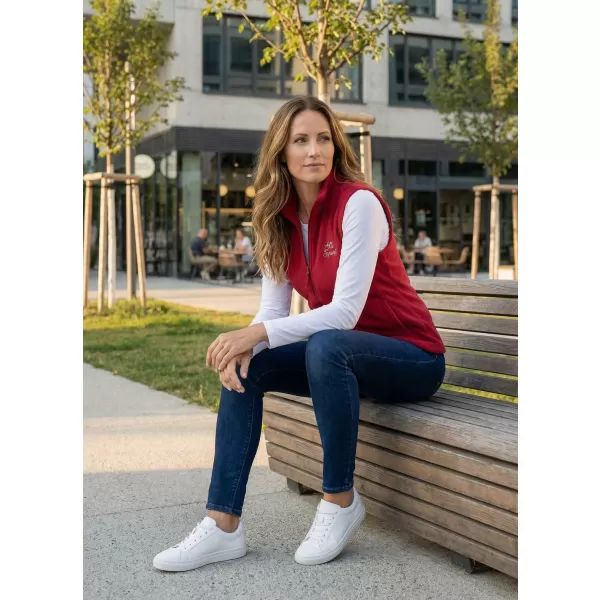  Vesta de dama fleece ALTISPORT ALW056518 BURGUNDIA 