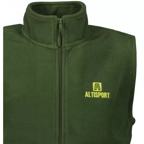  Vestă din lână pentru bărbați ALTISPORT ALM006518 STICLA VERDE 