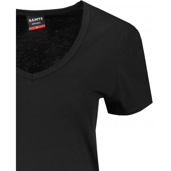  Tricou pentru femei cu mâneci scurte SAM 73 UNA WT 866 NEGRU 