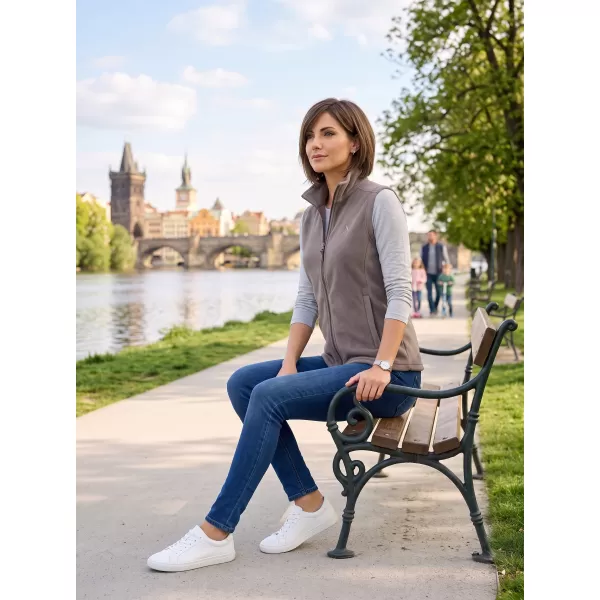 Vesta de dama fleece ALTISPORT ALW002518 GRI OȚEL 