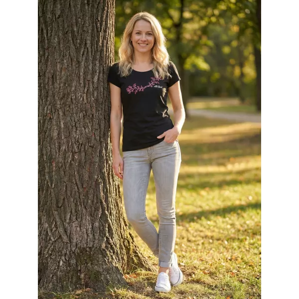  Tricou pentru femei ALTISPORT ALW128122 NEGRU ROZ 