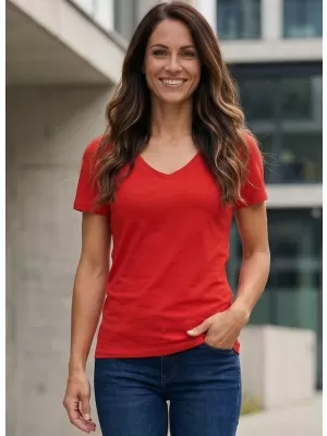 Tricou pentru femei cu mâneci scurte SAM 73 UNA WT 866 ROŞU