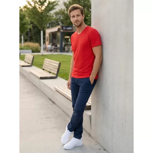  Tricou pentru bărbați cu mâneci scurte SAM 73 BLANE MT 807 ROŞU 