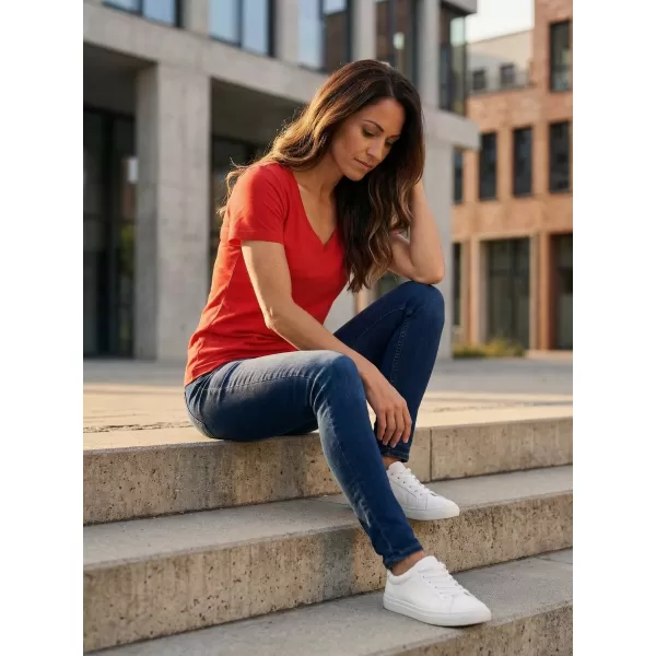  Tricou pentru femei cu mâneci scurte SAM 73 UNA WT 866 ROŞU 