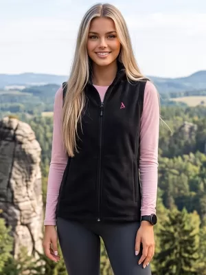 Vesta de dama fleece ALTISPORT ALW002518 NEGRU ROZ
