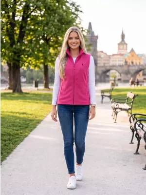 Vesta de dama fleece ALTISPORT ALW002518 FUCSIE
