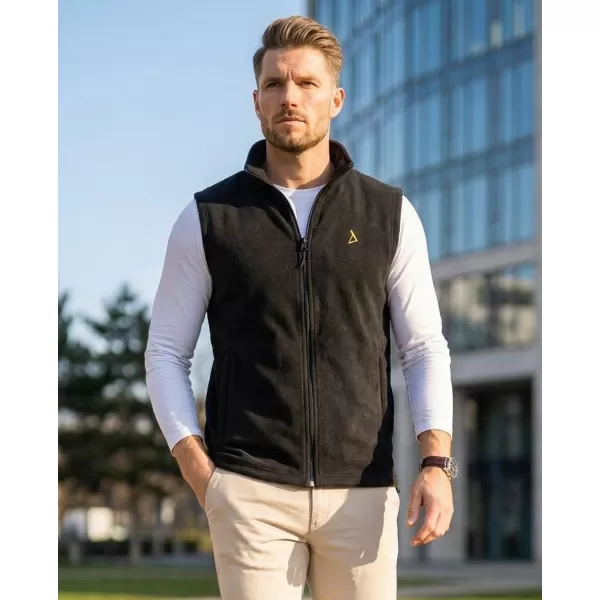  Vestă din lână pentru bărbați ALTISPORT ALM002518 NEGRU SI AURIU 