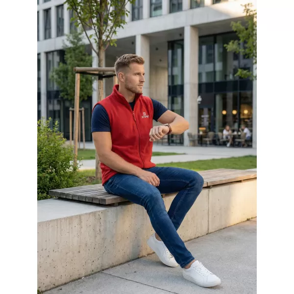  Vestă din lână pentru bărbați ALTISPORT ALM006518 BURGUNDIA 