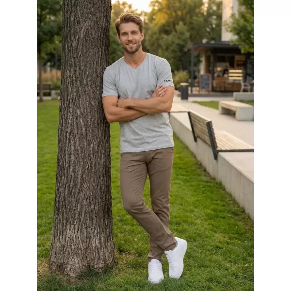  Tricou pentru bărbați cu mâneci scurte SAM 73 BLANE MT 807 GRI 